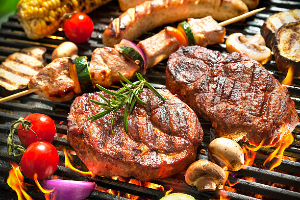 Grilled Steak with Roasted Vegetables